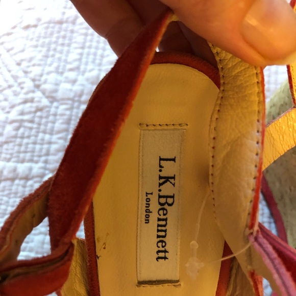 LK Bennett Cork wedge sandals - Picture 3 of 8